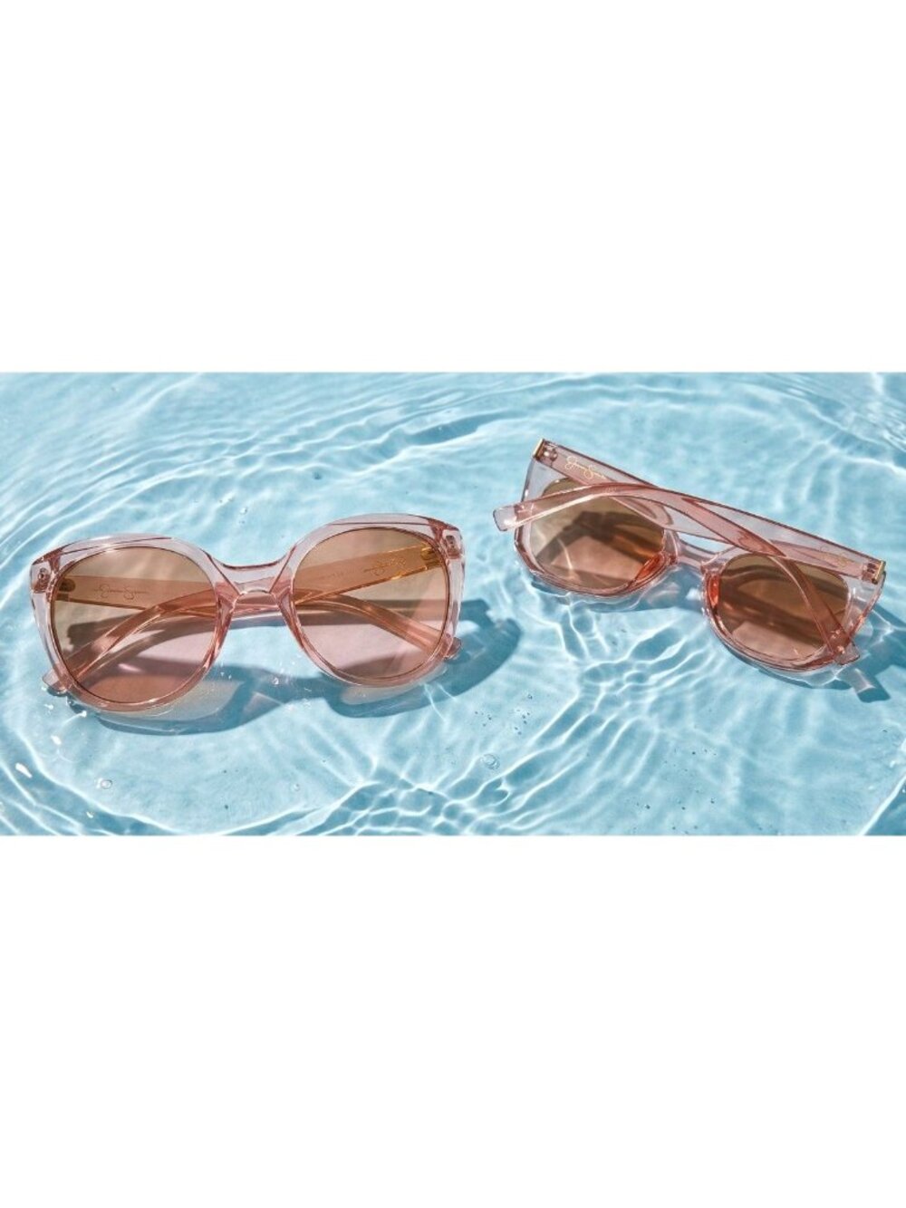 Jessica Simpson Large Translucent Pink Sunglasses